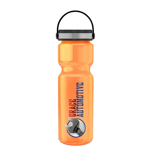 Translucent Orange color option for Garyline® Champ Bottle With Grip Lid   28 Oz.
