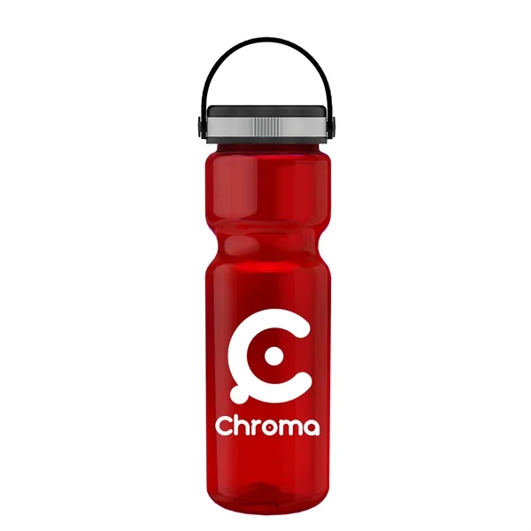 Translucent Red color option for Garyline® Champ Bottle With Grip Lid   28 Oz.