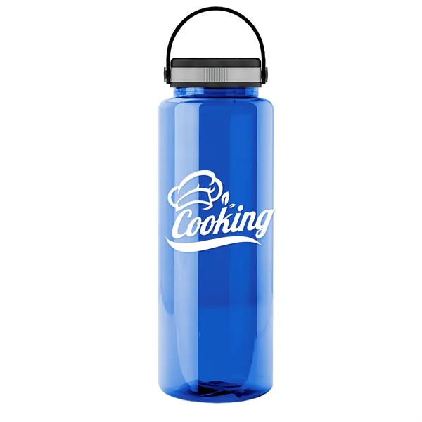 Translucent Blue color option for Garyline® Guzzler Bottle With Grip Lid   32 Oz.