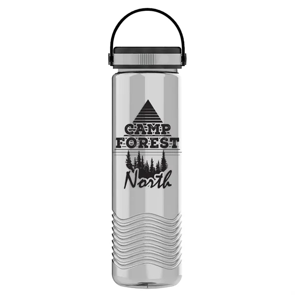 Clear color option for Garyline® Wave Tritan® Bottle With Grip Lid   24 Oz.