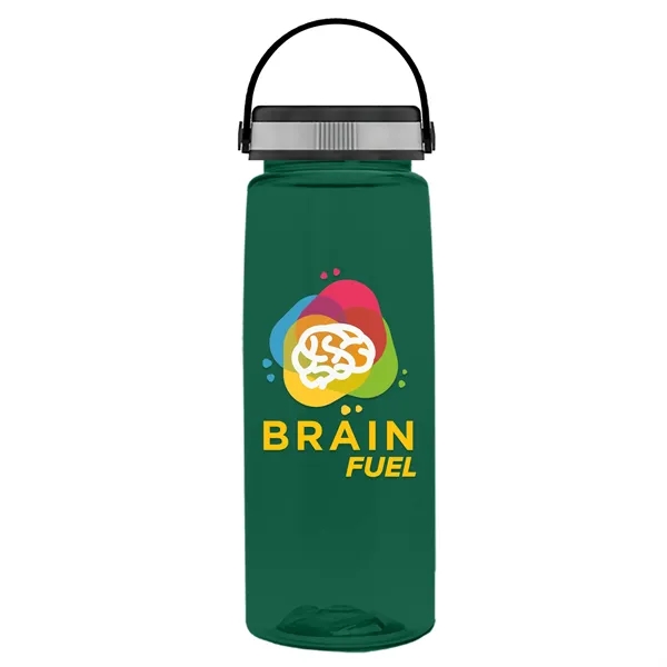 Translucent Dark Green color option for Garyline® Flair Tritan® Bottle With Grip Lid   26 Oz.