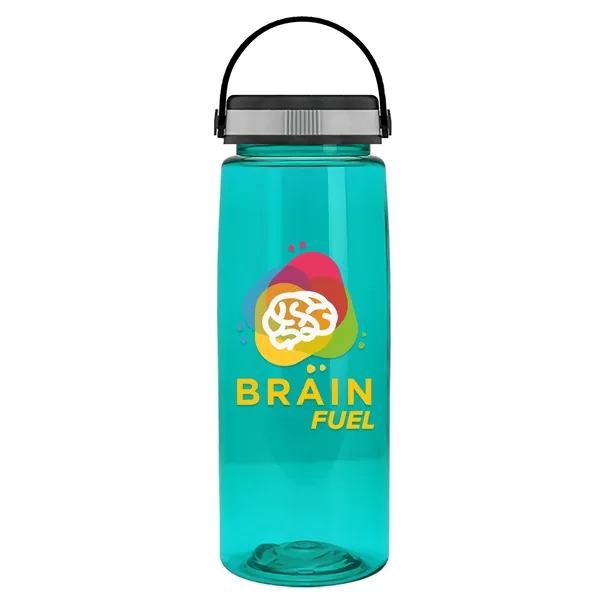 Translucent Teal color option for Garyline® Flair Tritan® Bottle With Grip Lid   26 Oz.