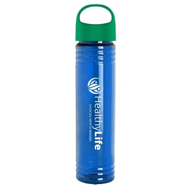 Translucent Blue color option for Garyline® Adventure Tritan® Renew Bottle With Oval Crest ...