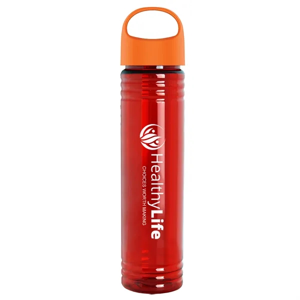 Translucent Red color option for Garyline® Adventure Tritan® Renew Bottle With Oval Crest ...