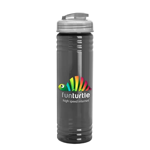 Smoke color option for Garyline® Slim Fit Rpet Bottle With Flip Top Lid   24 Oz.