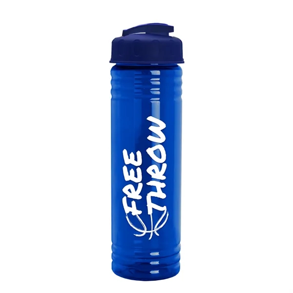 Translucent Blue color option for Garyline® Slim Fit Rpet Bottle With Flip Top Lid   24 Oz.