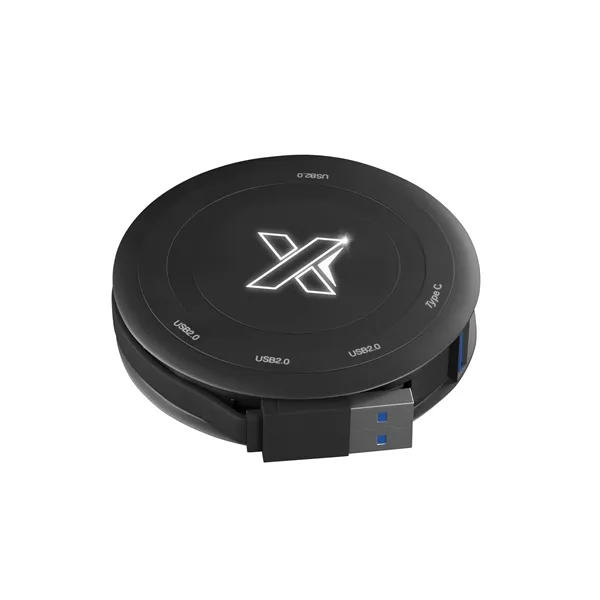 Black color option for Scx Innovative Design™ Wireless Charger & 4 Hub 2.0