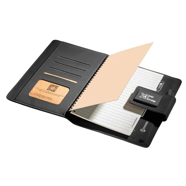 Black color option for Scx Innovative Design™ Notebook A5 With Power Bank 4000 M Ah