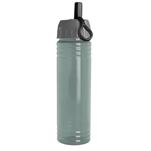 Photo of Garyline® Slim Fit Rpet Bottle With Ring Straw Lid   24 Oz.