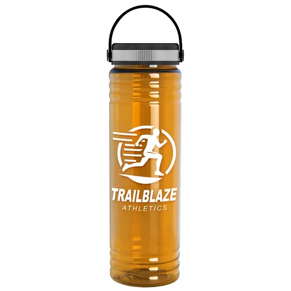 Translucent Orange color option for Garyline® Slim Fit Rpet Bottle With Grip Lid   24 Oz.
