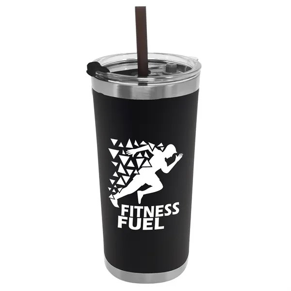 Black color option for Garyline® Insulated Stainless Steel Tumbler With Straw   ...