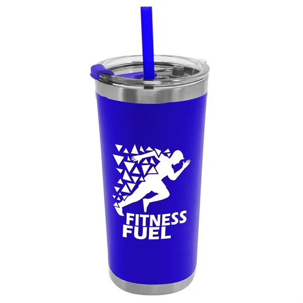 Blue color option for Garyline® Insulated Stainless Steel Tumbler With Straw   ...