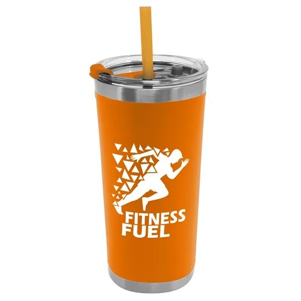 Orange color option for Garyline® Insulated Stainless Steel Tumbler With Straw   ...