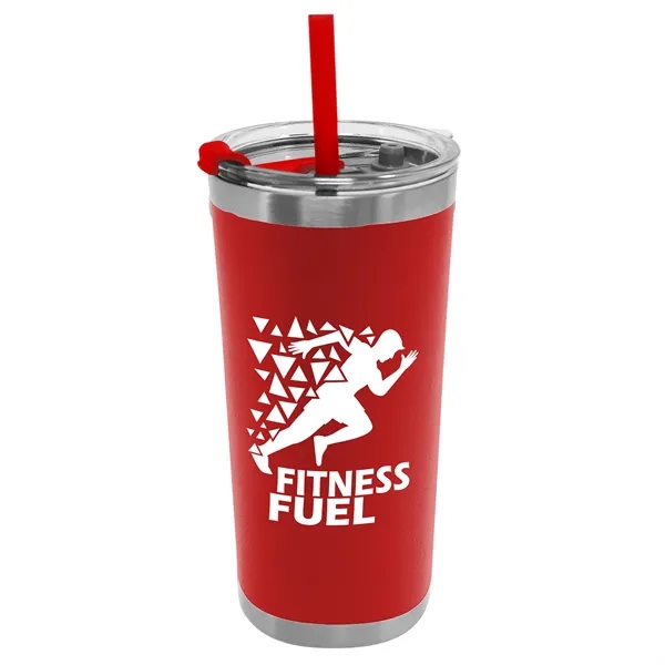Red color option for Garyline® Insulated Stainless Steel Tumbler With Straw   ...