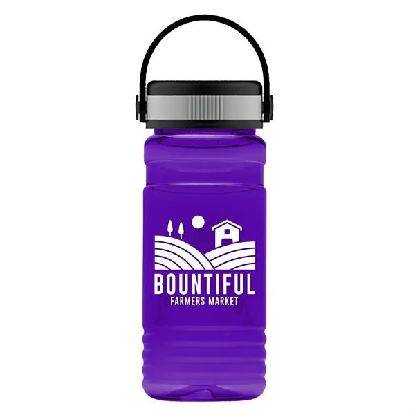 Translucent Violet color option for Garyline® Rpet Bottle With Grip Lid   20 Oz.