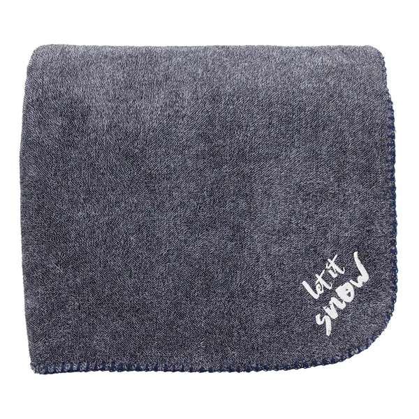 Navy color option for Color Accent Flannel Blanket