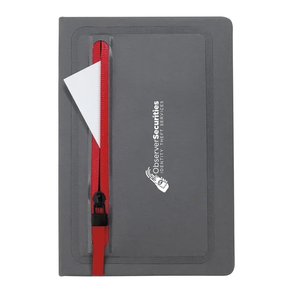 Red color option for Sleek Zippered Pocket Journal