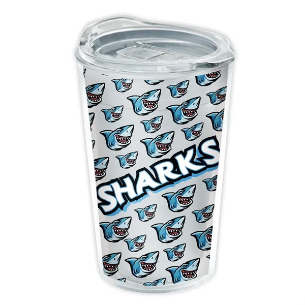 Clear color option for Garyline® Transparent Tumbler With Slider Lid And Full Co...