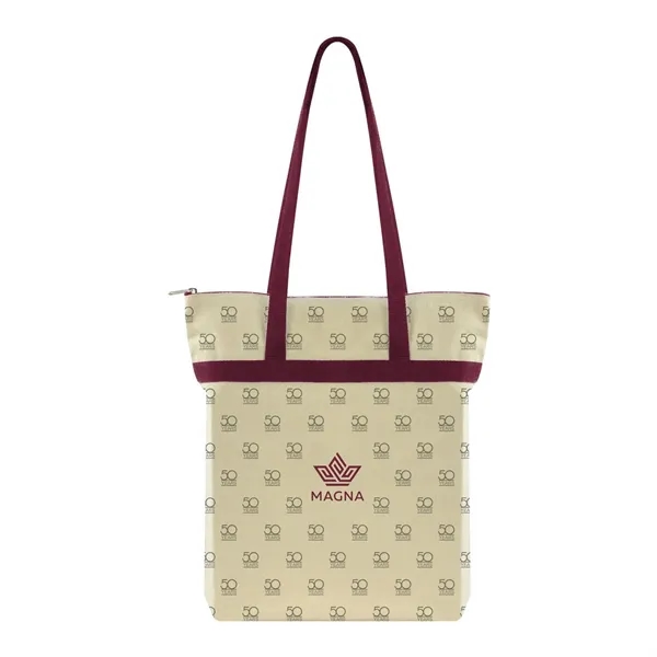 Maroon color option for Made To Order Zippered Tote All Over Print