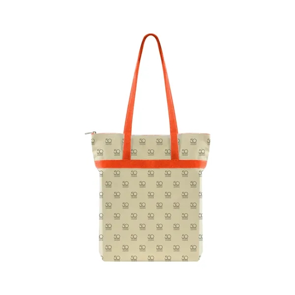 Orange color option for Made To Order Zippered Tote All Over Print
