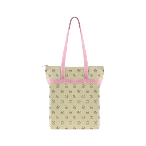 Pastel Pink color option for Made To Order Zippered Tote All Over Print