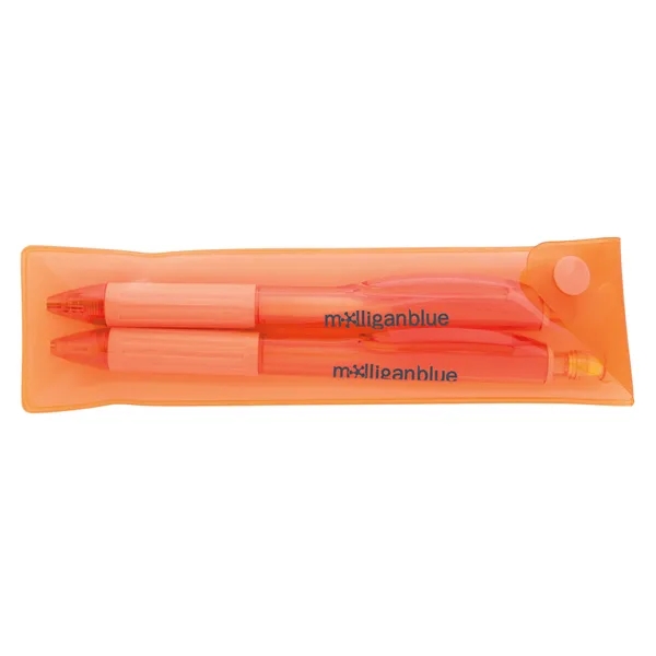Orange color option for Good Value™ Cliff Gel Pen And Mechanical Pencil Set