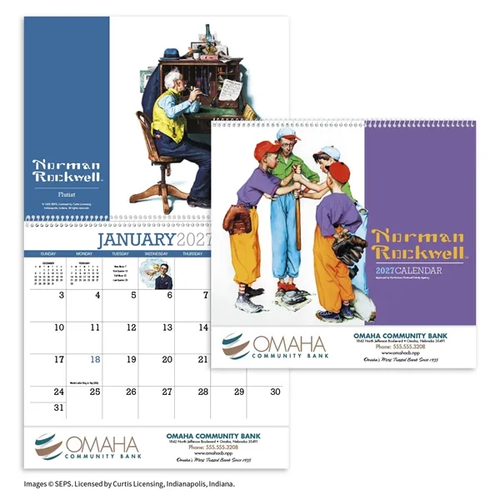 Photo of Products Norman Rockwell Appointment Calendar   Spiral