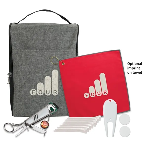 Main photo of Heathered Shoe Bag Golf Kit