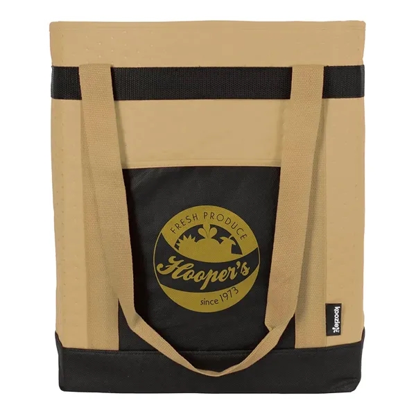 Tan color option for Koozie® Triple Carry Insulated Tote Pack Cooler