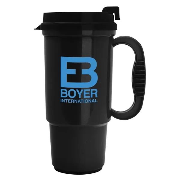 Metallic Black color option for Garyline® Commuter Auto Mug   16 Oz.