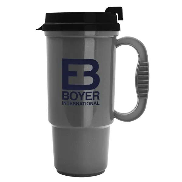 Metallic Silver color option for Garyline® Commuter Auto Mug   16 Oz.