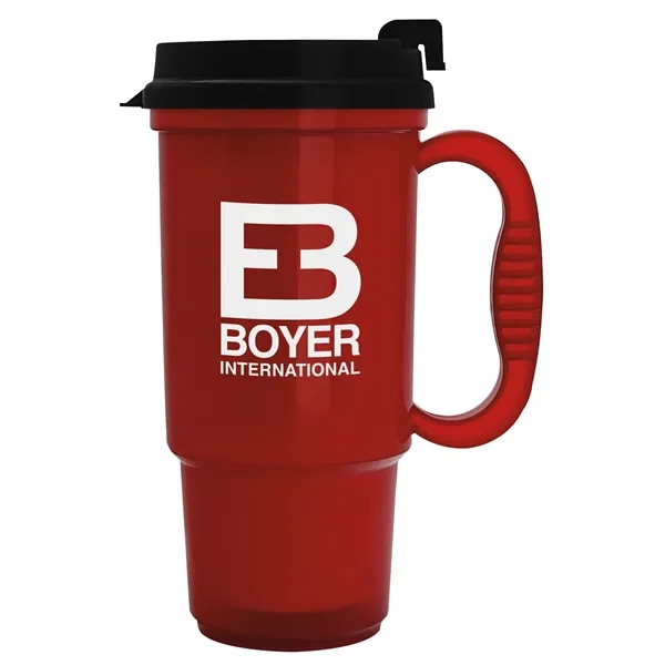 Translucent Red color option for Garyline® Commuter Auto Mug   16 Oz.