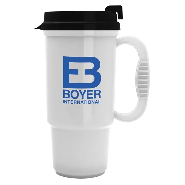 White color option for Garyline® Commuter Auto Mug   16 Oz.