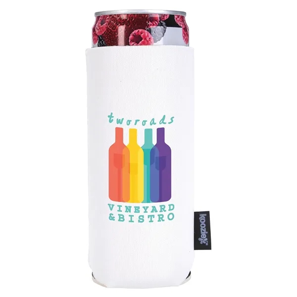 White color option for Koozie® Slim Collapsible Neoprene Can Cooler
