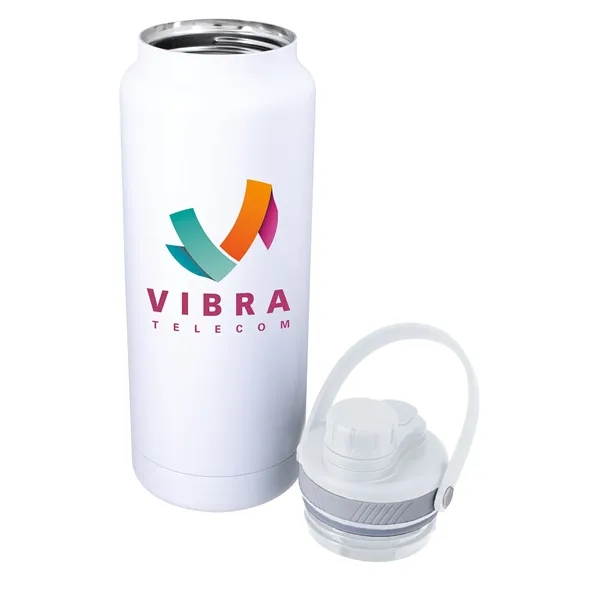 White color option for Good Value™ Energetic Vacuum Sport Bottle With Hanger   3...