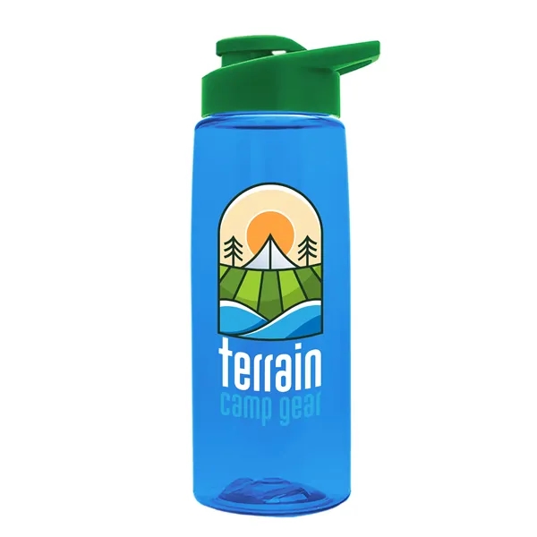 Translucent Blue color option for Garyline® Flair Tritan® Renew Bottle With Drink Thru Lid ...