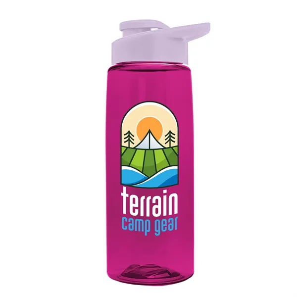 Translucent Hot Pink color option for Garyline® Flair Tritan® Renew Bottle With Drink Thru Lid ...