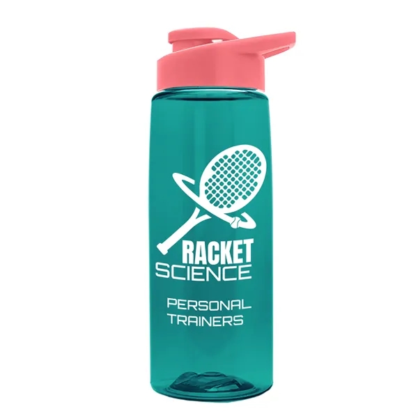 Translucent Teal color option for Garyline® Flair Tritan® Renew Bottle With Drink Thru Lid ...