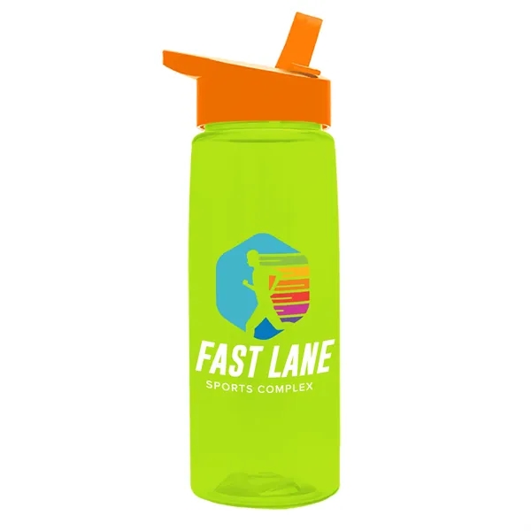 Translucent Lime color option for Garyline® Flair Tritan® Renew Bottle With Flip Straw Lid ...