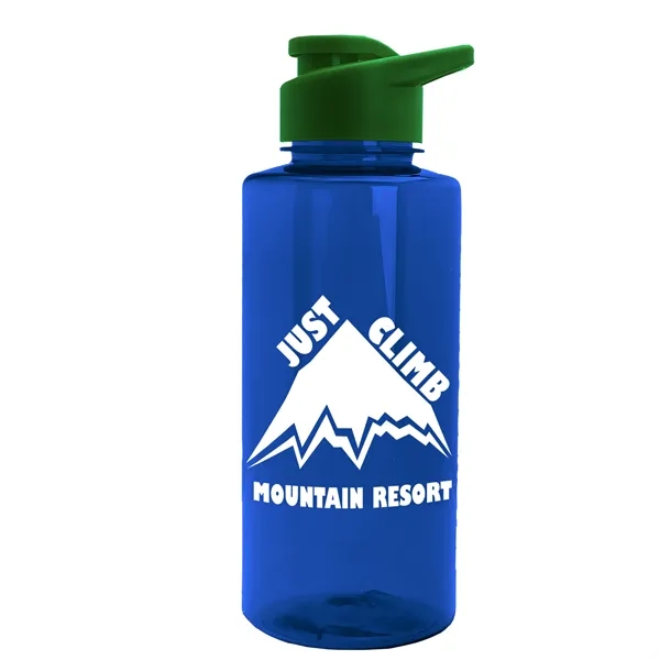 Translucent Blue color option for Garyline® Mountaineer Tritan® Renew Bottle With Drink Thr...