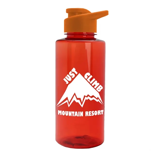 Translucent Red color option for Garyline® Mountaineer Tritan® Renew Bottle With Drink Thr...