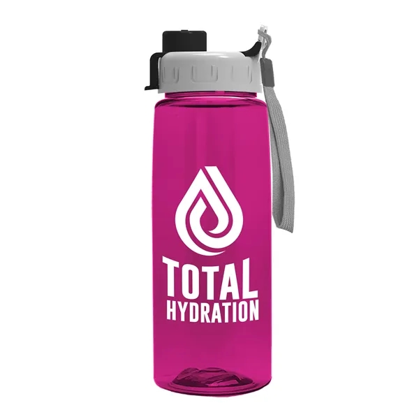Translucent Hot Pink color option for Garyline® Flair Tritan® Renew Bottle With Quick Snap Lid ...