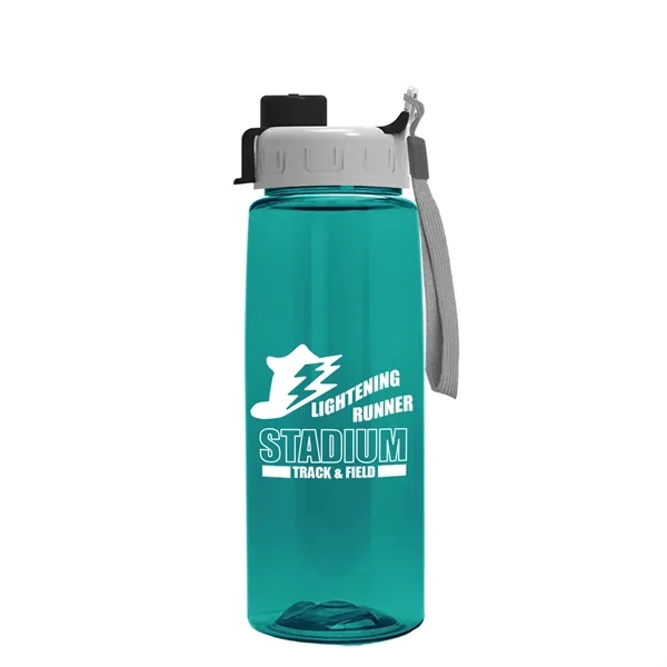 Translucent Teal color option for Garyline® Flair Tritan® Renew Bottle With Ring Straw Lid ...