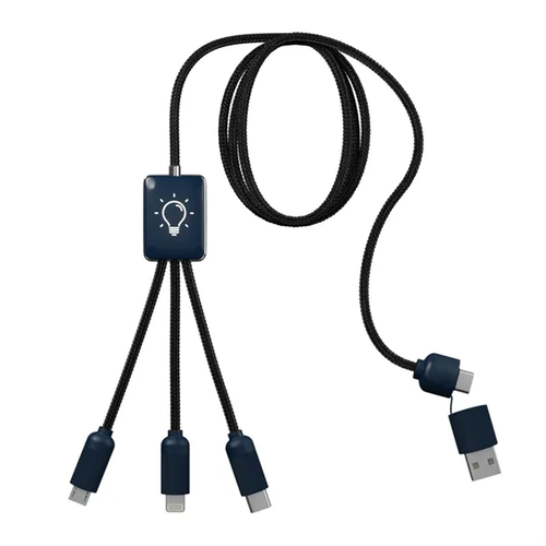 Main photo of 5 In 1 Charging Cable With Light Up Logo