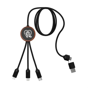 Photo of Bamboo 5 In 1 Charging Cable With Light Up Logo