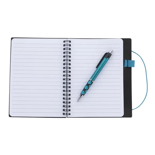 Aqua color option for Good Value™ Festival Notebook With Pen