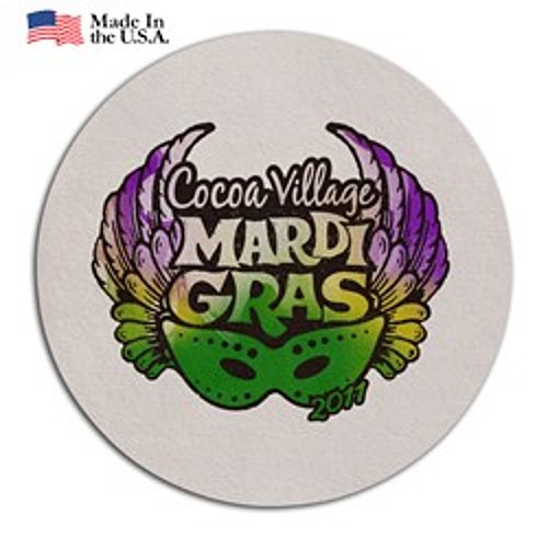 Photo of Sueded Poly Circle Coaster