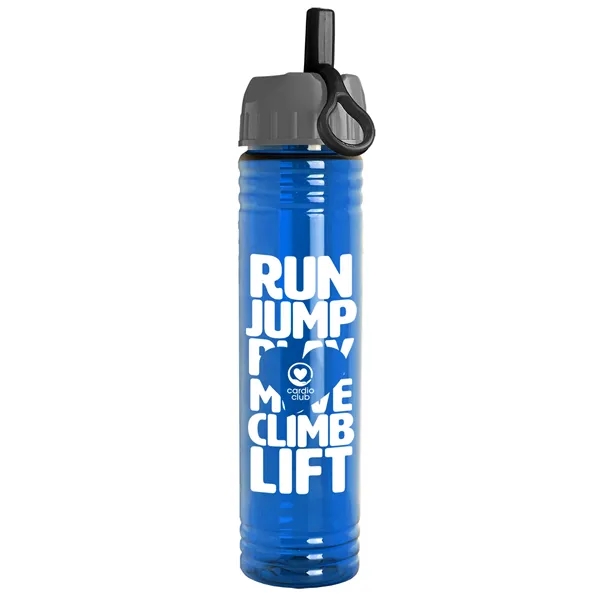 Translucent Blue color option for Garyline® Adventure Tritan® Renew Bottle With Ring Straw ...