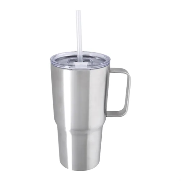 Stainless Steel color option for The Viking Collection® Nova Handle Mug   20 Oz.