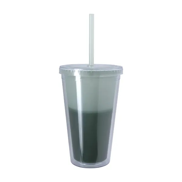Green Changing To Green color option for Good Value™ Color Changing Tumbler   17 Oz.